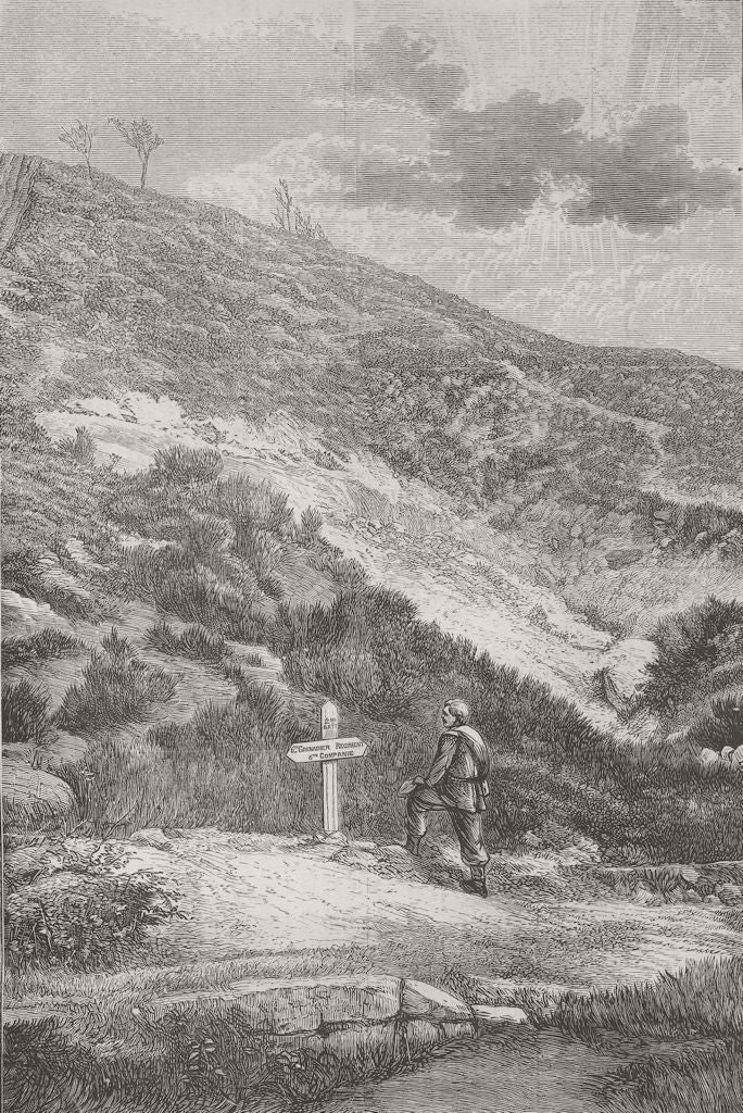 FRANCE. Spicheren-battle of Forbach 1870 old antique vintage print picture